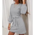 thumbnail image 1 of Vestido De Cuello RedondoCierre De Manga LargaCuello RedondoTranspirableVestido Cruzado Para Mujer Para La Vida Diaria Para Mujer Para Cita ANGGREK Otros, 1 of 6