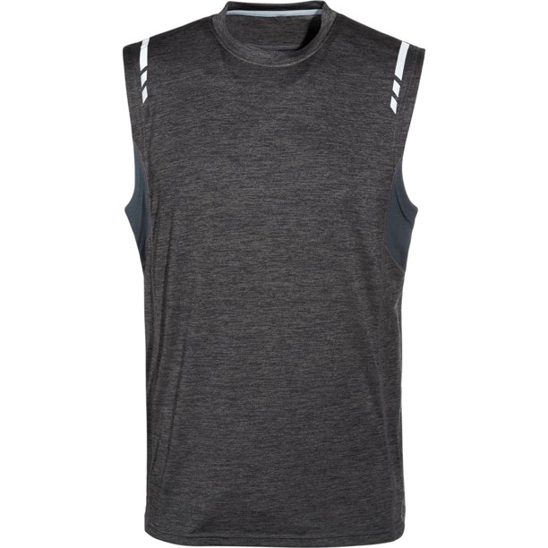 Ideology Mens Performance Sleeveless Basic T-Shirt, charcoalhtr, 2XL