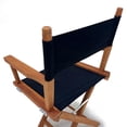 thumbnail image 4 of LuXeo Russell Teak Director Folding Chair, Black, 4 of 5