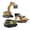 3-in-1, variant on Adult Metal Mini 1:50 Remote Control Excavator, Dump Truck & Loader Set, Screw & Lever Driven, Includes 2 Batteries and Carrying Case, Ideal for Model Enthusiasts and Kids