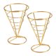 thumbnail image 1 of Soportes de acero inoxidable para conos de helado, papas fritas, exhibición de conos de comida para waffles, pizzas, charcutería, artículos para fiestas de restaurantes y cocinas., 1 of 8