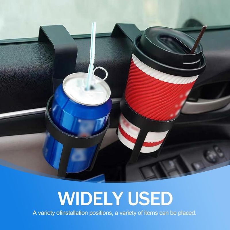 2 PCS Car Water Cup Holder, 2.75" x 5.51" Movable Hanging Gap Insert Cup Holder Storage Rack, One Hand Pick-up Anti-Friction Por