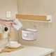 thumbnail image 5 of Cesta colgante multifuncional para cocina, baño y mesita de noche, organizador de pared de plástico PET para utensilios, tamaño pequeño: 13,4 x 14,3 cm., 5 of 8