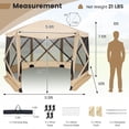 thumbnail image 3 of 11.5 x 11.5 FT Pop Up Screen House Tent with Carry Bag, Outdoor Mesh Canopy for Camping and Picnic, 3 of 9