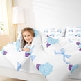 thumbnail image 3 of Erosebridal Garden Hydrandrea Flower Twin Comforter Sets for Girls, Kawaii Blue Bow-Tie Bedding Set, Reversible 2-Piece, 1 Comforter and 1 Pillowcase, 3 of 6
