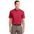 thumbnail image 1 of Port Authority Men's Short Sleeve Easy Care Shirt 6XL Red/Light Stone, 1 of 1