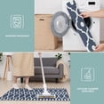 thumbnail image 6 of Navy Blue Geometric Quatrefoil Pattern Kitchen Rugs Sets Of 3,Kitchen Runner Rugs Non Skid Washable,Decorative Kitchen Floor Mats for Kitchen,Sink,Laundry,17"x30"+ 17"x47" + 17"x59", 6 of 6