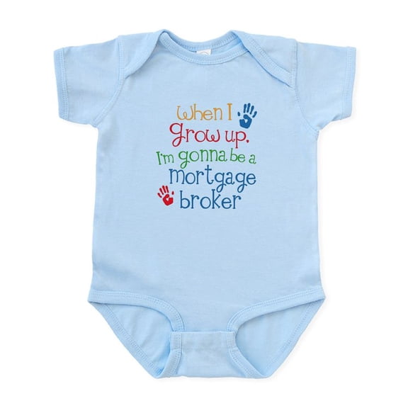 CafePress - Future Mortgage Broker Infant Bodysuit - Baby Light Bodysuit, Size Newborn - 24 Months