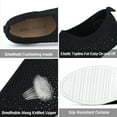 thumbnail image 2 of JENN ARDOR Women's Mesh Slip on Trainer Fitness Walking Running Sports Sneakers Casual Shoes Black，Size 9.5, 2 of 8