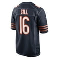 thumbnail image 3 of Men's Nike Trenton Gill Navy Chicago Bears Game Player Jersey, 3 of 4