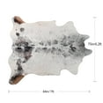 thumbnail image 2 of LYENDOS Cowhide rug 6.2 x 7 Feet,Cow hide rug Durable No-Slip Backing,Faux cowhide rug Thickened Elastic,for Bedroom Living Room Home Office Western Decor, 2 of 6