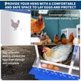 thumbnail image 3 of M optimized Chicken Nesting Box, 8 Compartments Galvanized Steel Metal Chicken Laying Box with Roll Out Egg Collection, Wall Mount Hen Roosting Boxes, 3 of 8