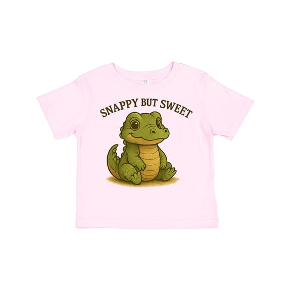 Inktastic Snappy but Sweet Cute Alligator Boys or Girls Toddler T-Shirt