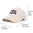 thumbnail image 3 of DALIX Dog Mom Baseball Cap Women's Hats Dad Hat in Beige, 3 of 7