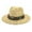 Beige, variant on Adults Unisex Western Cowboy Riding Hat Belt Wide Cap Straw Bucket