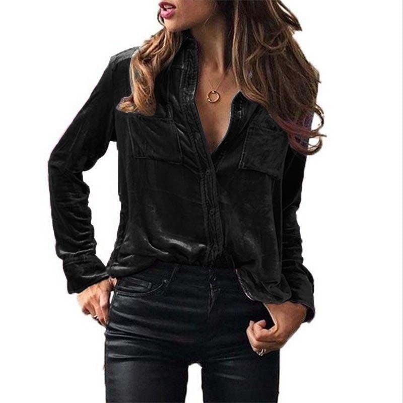 velvet button down shirt
