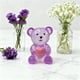 thumbnail image 4 of Bonita mini figura de oso de corazón para el día, resina transparente, decoración para oficina, estudio y exhibición., 4 of 6
