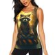 thumbnail image 1 of Fotbe Tree Meditating Raccoon Blusas Sin Mangas para Mujer – Estilo Casual, Corte Suelto, Slim-Fit, Cuello Redondo Deportivo, Tops de Verano para Gimnasio y Yoga-Medium, 1 of 7
