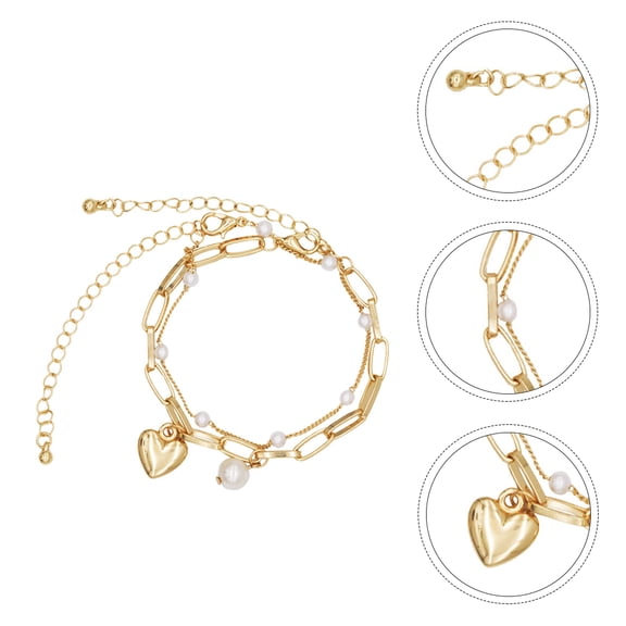 PENIKOKO 2-Pack Adjustable Fashion Bracelets for Girls, Stylish Daily Wear Accessories