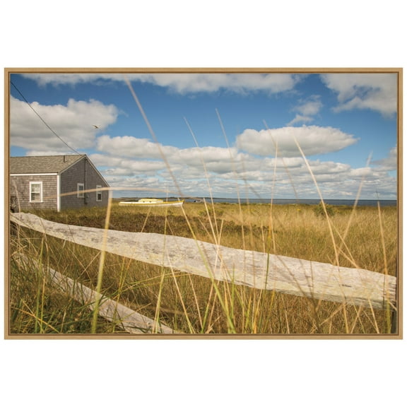 Amanti Art Beach Cottage Framed Canvas Wall Art Print