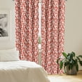 thumbnail image 2 of Ambesonne Mushroom Curtains, Leaves Berries Amanita, Pair of 28"x95", Burnt Sienna White, 2 of 5