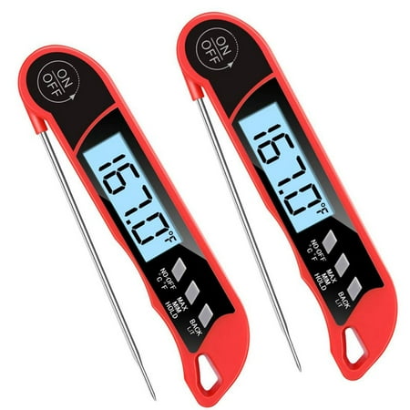 

Read Meat Thermometer Best Digital Meat Thermometer Waterproof with Calibration and Backlight Functions for Grill and Cooking with Backlit