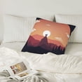 thumbnail image 6 of LNWH Decorative Pillow Covers, Night Hills Square Sofa Decorative Knit Pillow Case, 12"x12", 6 of 8