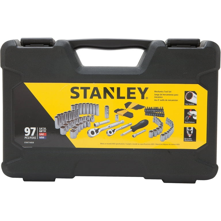 STANLEY Tool Set, Home/Mechanics, 65 Piece (94-248),Black