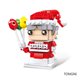thumbnail image 4 of 2020 1 pieza única de Navidad Papá Noel alce muñeco de nieve árbol modelo bloques de construcción modelo regalo juguetes para niños Navidad, 4 of 5