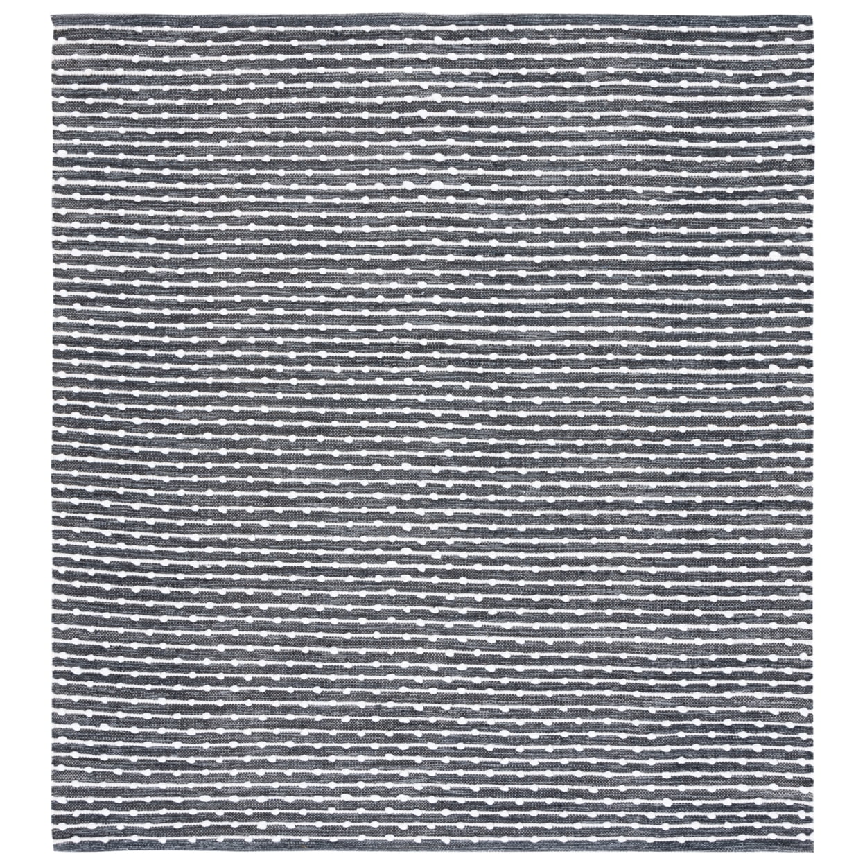 SAFAVIEH Montauk Derrick Geometric Striped Area Rug, Grey/Ivory, 6' x 9'