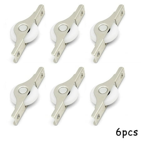 

6pcs Kitchen Wardrobe Sliding Door Roller Cabinet Casement Pulley/ Nylon Wheel