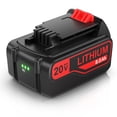thumbnail image 5 of 20V 8.0Ah MAX Lithium-ion Battery for Black and Decker 20 Volt LBX20 LBXR20 LB20, 5 of 15