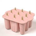 thumbnail image 5 of Moldes de Silicona para Paletas de Helado de 9 Agujeros, Máquina para Hacer Hielo de Fácil Liberación con 50 Palitos de B, 5 of 5