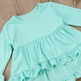 thumbnail image 6 of Toddler Baby Girls Clothes Long Sleeve Tops Dress Floral Pants Outfits 1-6T Green 5-6 Years, 6 of 6