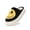Black Yellow, variant on Smile Face Slippers for Women Thick-Soled Platform Fuzzy, Cute Fluffy House Slippers, Plush Memory Foam Slippers Cozy Trendy Slip-On Shoes