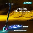 thumbnail image 5 of GOTRAX Scout light-up kids’ electric scooter for ages 4–7, 80w motor, 6 mph, colorful led front wheel & deck, lightweight,Blue, 5 of 8