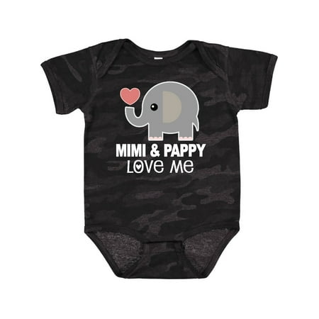 

Inktastic Mimi and Pappy Love Me Boys or Girls Baby Bodysuit
