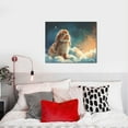 thumbnail image 4 of Lsque Starry Sky Cloud Cute Rabbit Print Wall Art – Decorative Picture for Living Room, Bedroom, and Office (Horizontal), 4 of 6