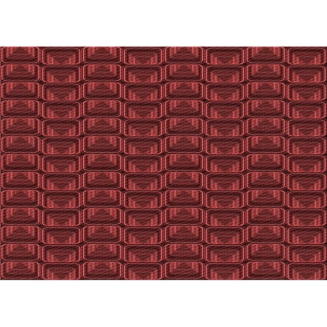Ahgly Tapis Rectangulaire Lavable en Machine Rouge Pamplemousse Transitionnel, 2 Pieds x 3 Pieds
