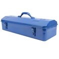 thumbnail image 1 of Blue Tool Chest Blue Toolbox Metal Structure Portable Tool Storage Organizer with Unique Style Design Suitable for Outdoor Work Made of High Grade Metal, 1 of 7