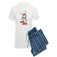 thumbnail image 1 of CafePress - Deer Santa - Men's Light Pajamas, 1 of 1