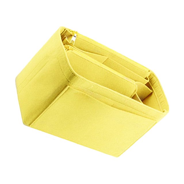 Soidarity Bolsas con inserción de fieltro de amplia aplicación, bolsa de cosméticos de viaje bien organizada, práctica y práctica, amarillo Type3 NO3