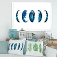 thumbnail image 3 of Designart 'Blue Moon Different Phases' Bohemian & Eclectic Framed Art Print, 3 of 4