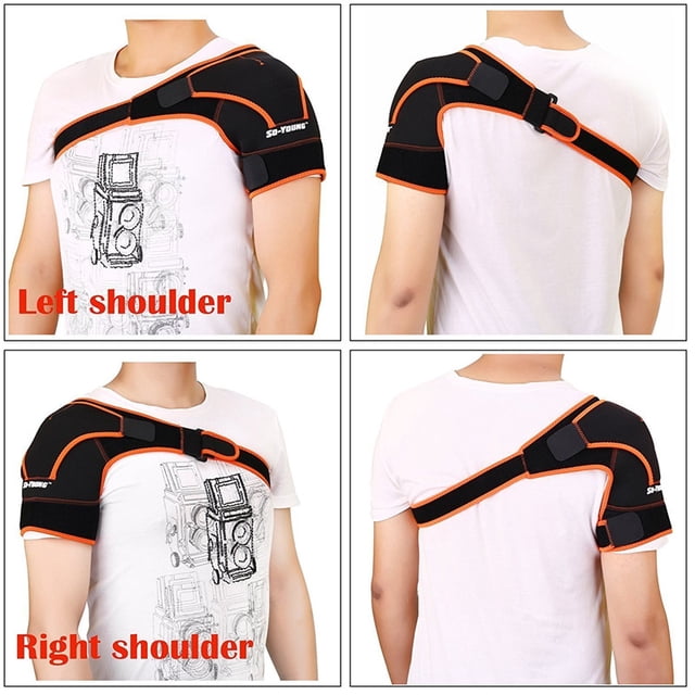 HURRISE en Néoprène Réglable Épaule Soutien Wrap, Rotator Manchette Sangle Wrap Ceinture Soutien Bande Pad