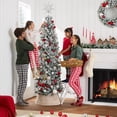 thumbnail image 3 of Lápiz flocado Christmas Tree Best Choice Products de 12 pies, 3 of 8