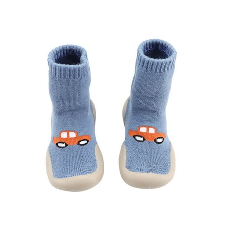 

Casual Socks Toddler Baby Soft First Indoor Cartoon Elastic Shoes Walkers Baby Shoes