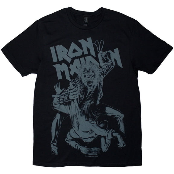 Iron Maiden Unisex T-Shirt No Prayer Claw Jumbo Grey (Black) (XX-Large)