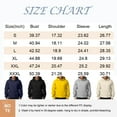 thumbnail image 5 of TQWQT Men's Fleece White Hoodie Casual Basic Hoodies Pullover Long Sleeve Hooded Sweatshirt Solid Color Plain Hoodies with Pockets 2XL, 5 of 5