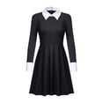 thumbnail image 1 of TV la familia Addams Cosplay miércoles vestido disfraz Halloween miércoles vestido negro para mujeres y niños disfraz CosplaynegroXXL Deng Xun unisex, 1 of 2