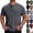 #01 Dark Gray, variant on Men's Henley Shirts Short Sleeve Button Cotton Tee with Chest Pocket, Casual Summer Lightweight Classic T-Shirt Tops ,XL,Light Gray
